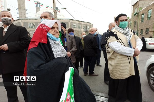 راهپیمایی۲۲بهمن در شهر قدس