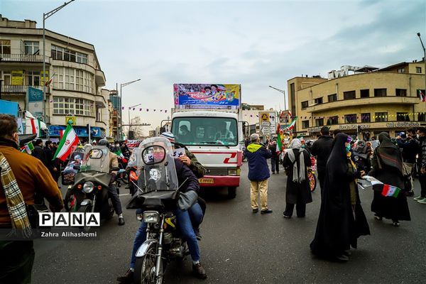 راهپیمایی موتوری 22 بهمن تهران