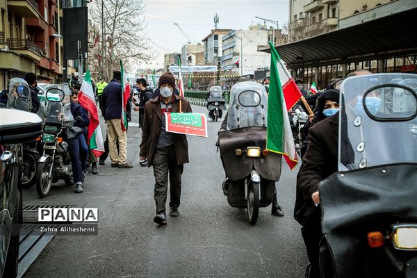 راهپیمایی موتوری 22 بهمن تهران