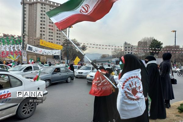 راهپیمایی خودرویی و موتوری۲۲ بهمن ماه در مشهد