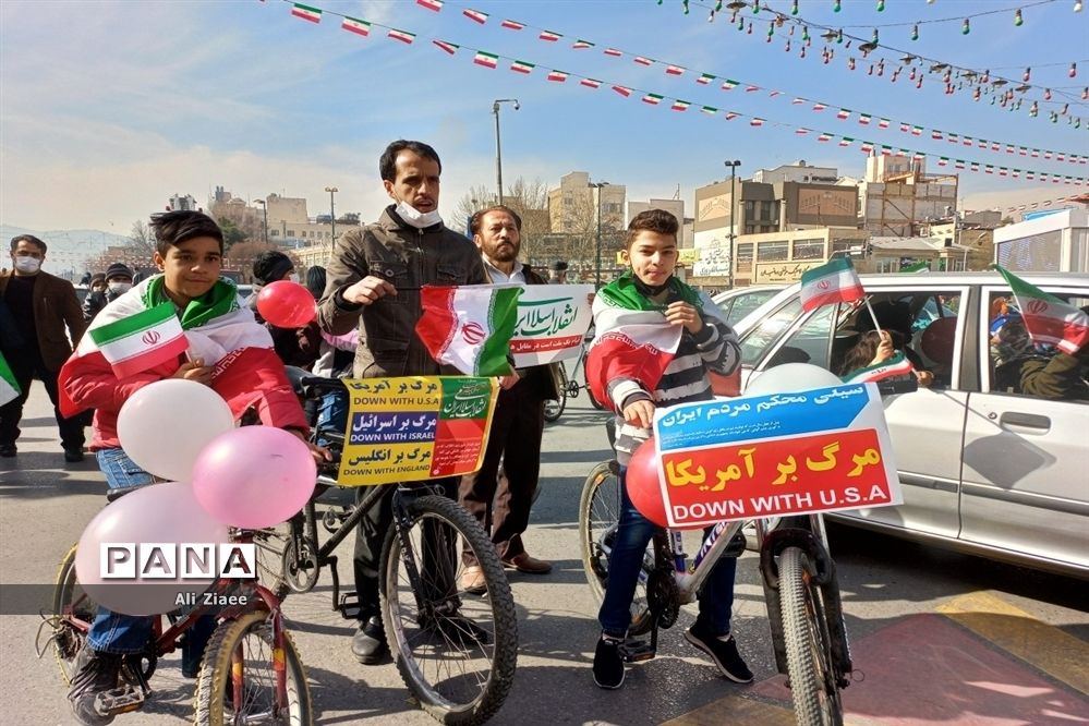 راهپیمایی خودرویی و موتوری۲۲ بهمن ماه در مشهد