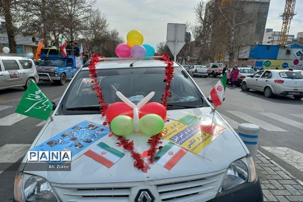 راهپیمایی خودرویی و موتوری۲۲ بهمن ماه در مشهد