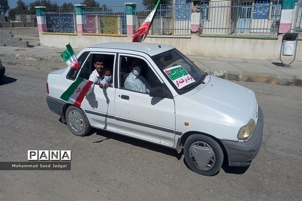 راهپیمایی خودرویی و موتوری ۲۲ بهمن در پیر سهراب