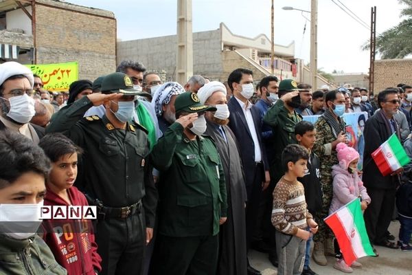 برگزاری راهپیمایی ۲۲بهمن در شهرستان حمیدیه