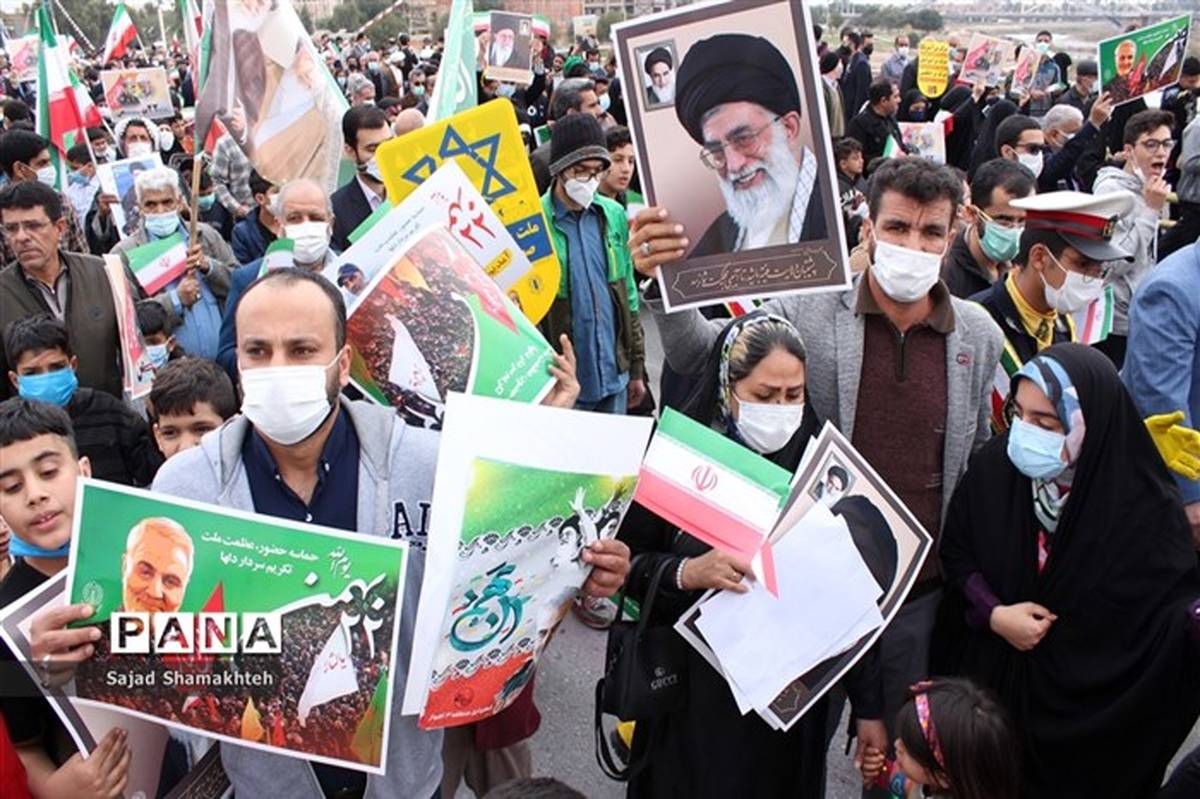 راهپیمایی 22 بهمن  در امنیت و آرامش برگزار شد