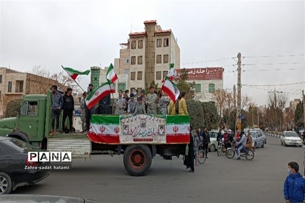 راهپیمایی خودرویی ۲۲ بهمن در پاکدشت