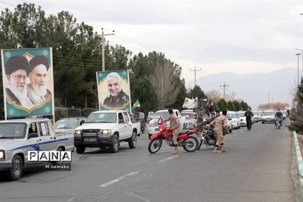 راهپیمایی 22 بهمن خودرویی در شهرستان آران و بیدگل
