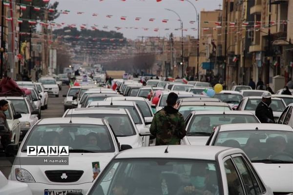 راهپیمایی 22 بهمن خودرویی در شهرستان آران و بیدگل