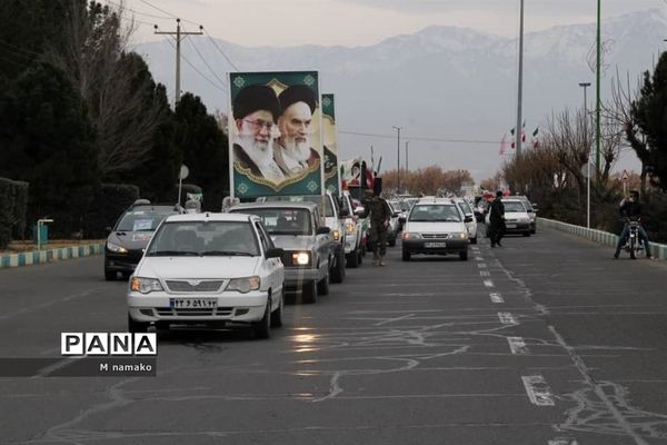 راهپیمایی 22 بهمن خودرویی در شهرستان آران و بیدگل