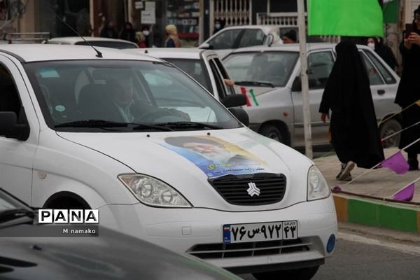 راهپیمایی 22 بهمن خودرویی در شهرستان آران و بیدگل