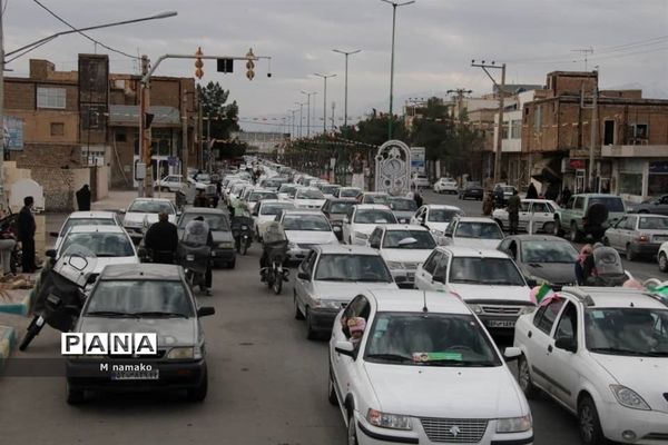 راهپیمایی 22 بهمن خودرویی در شهرستان آران و بیدگل