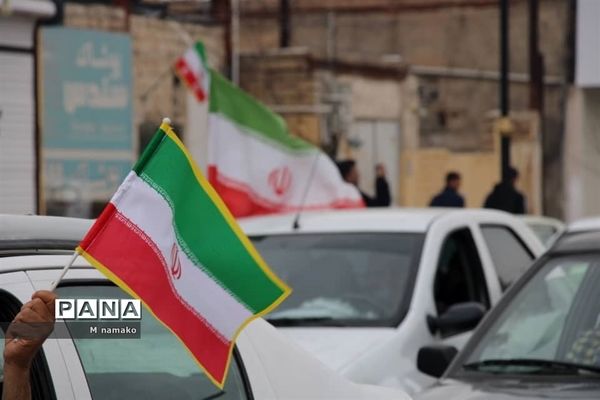 راهپیمایی 22 بهمن خودرویی در شهرستان آران و بیدگل