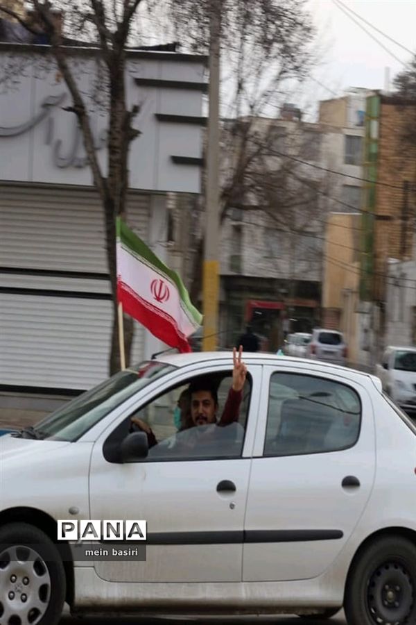 راهپیمایی خودرویی وموتوری۲۲بهمن شهرستان البرز استان قزوین