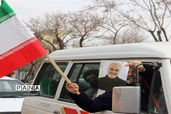 راهپیمایی خودرویی وموتوری۲۲بهمن شهرستان البرز استان قزوین