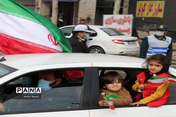 راهپیمایی خودرویی وموتوری۲۲بهمن شهرستان البرز استان قزوین