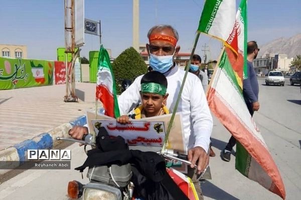 راهپیمایی خوردرویی و موتوری در یوم الله 22بهمن درتنگستان