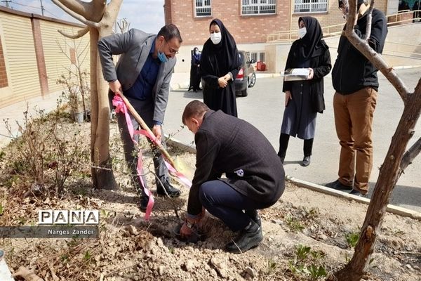 جشن نیکوکاری و درختکاری در دبستان شقایق ها صفادشت آموزش و پرورش ملارد