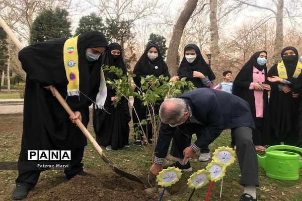 مراسم روز درختکاری در پارک ملت مشهد
