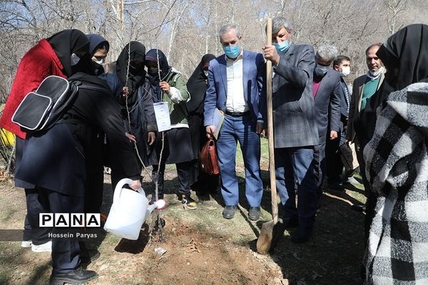 آیین روز درختکاری در اردوگاه شهید باهنر تهران