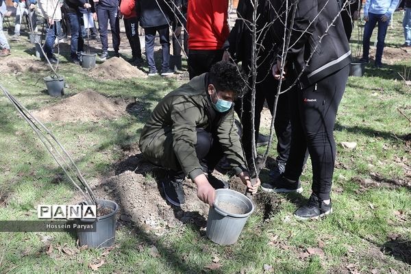 آیین روز درختکاری در اردوگاه شهید باهنر تهران