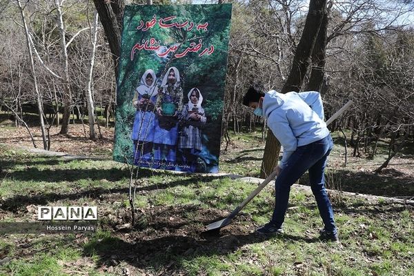 آیین روز درختکاری در اردوگاه شهید باهنر تهران