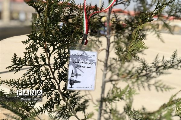 به نام هرشهید یک درخت در اردوگاه دانش‌آموزی بجنورد غرس شد