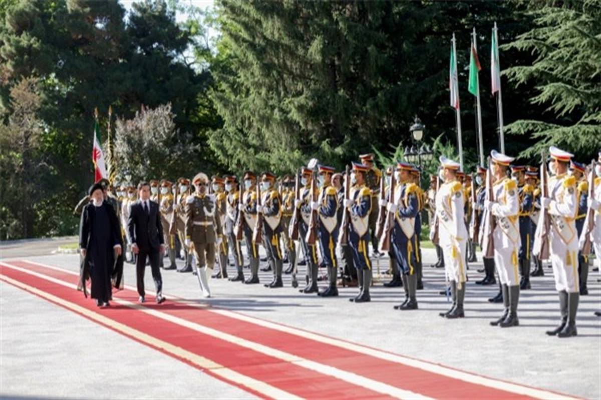 استقبال رسمی آیت‌الله رئیسی از رئیس‌جمهور ترکمنستان‌
