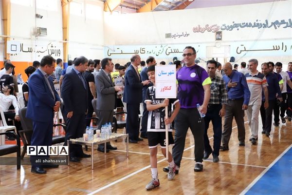 آیین افتتاح مسابقات ورزشی فرهنگیان استان کرمانشاه یادبود شهید ابراهیم هادی