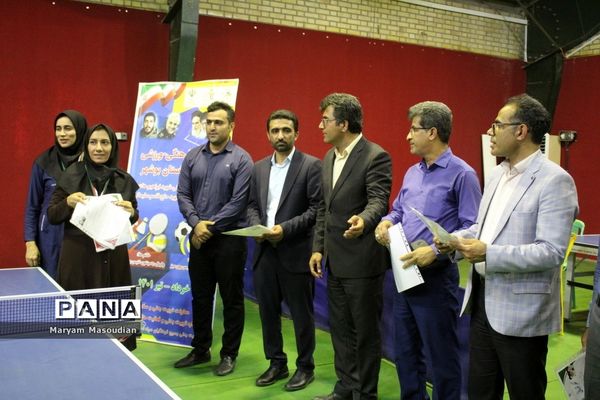 جشنواره فرهنگی ورزشی  فرهنگیان استان بوشهر رشته تنیس روی میز بانوان