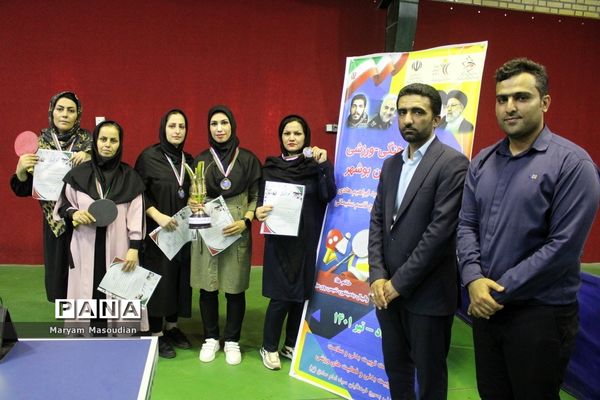 جشنواره فرهنگی ورزشی  فرهنگیان استان بوشهر رشته تنیس روی میز بانوان