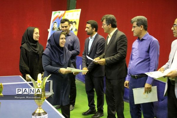 جشنواره فرهنگی ورزشی  فرهنگیان استان بوشهر رشته تنیس روی میز بانوان
