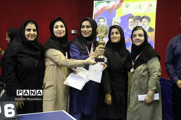 جشنواره فرهنگی ورزشی  فرهنگیان استان بوشهر رشته تنیس روی میز بانوان