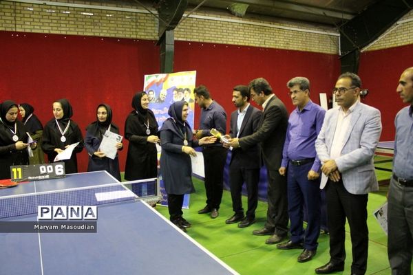 جشنواره فرهنگی ورزشی  فرهنگیان استان بوشهر رشته تنیس روی میز بانوان