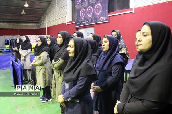 جشنواره فرهنگی ورزشی  فرهنگیان استان بوشهر رشته تنیس روی میز بانوان