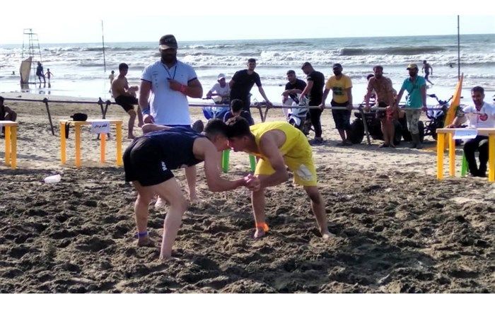 مسابقه کشتی ساحلی جام مدافعان حرم مازندران برگزار شد