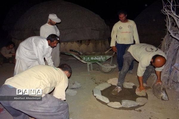 دهمین مرحله اردوی گروه جهادی ایثارگران بدون مرز استان بوشهر