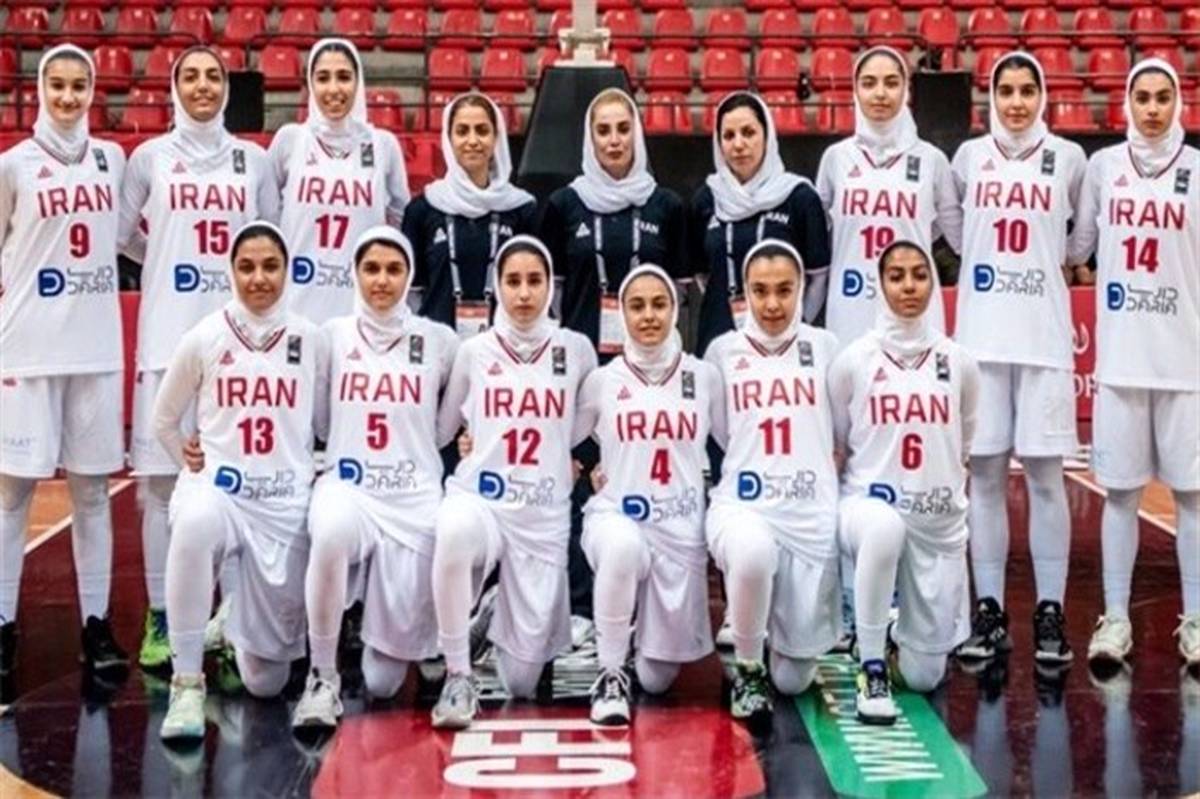 پیروزی دختران نوجوان بسکتبال ایران مقابل لبنان