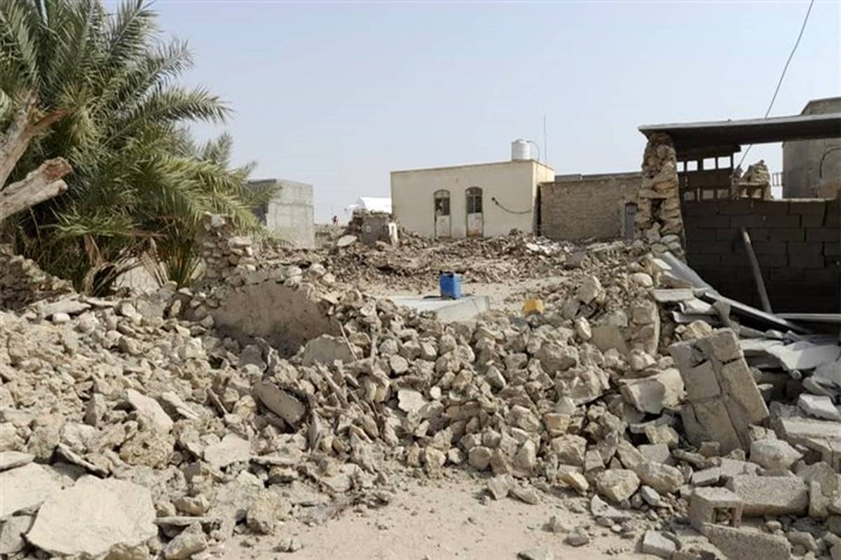 یک‌هزار و ۱۹۶ واحد مسکونی در زلزله بنادر خمیر و کنگ تخریب شد
