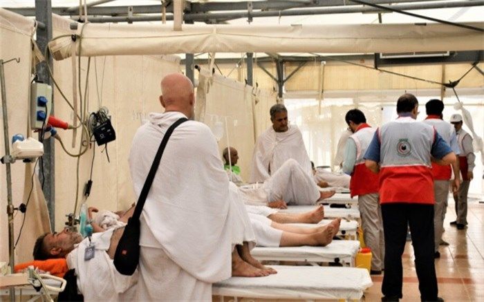 آمادگی هلال احمر برای پذیرش زائران در درمانگاه تخصصی ایران در عرفات