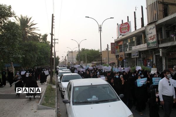 برگزاری راهپیمایی بانوان فاطمی شهرستان بهبهان