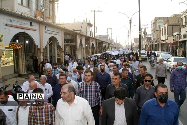 برگزاری راهپیمایی بانوان فاطمی شهرستان بهبهان