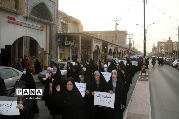 برگزاری راهپیمایی بانوان فاطمی شهرستان بهبهان