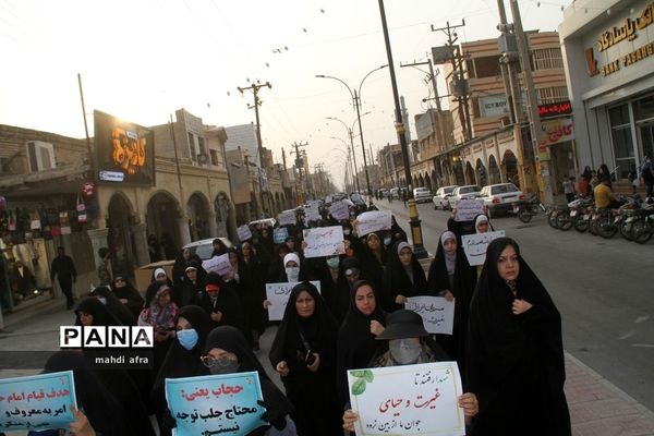 برگزاری راهپیمایی بانوان فاطمی شهرستان بهبهان