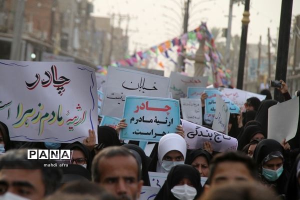 برگزاری راهپیمایی بانوان فاطمی شهرستان بهبهان