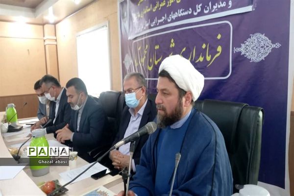 جلسه کارگروه توسعه، برنامه‌ریزی و عمران در شهرستان محمودآباد