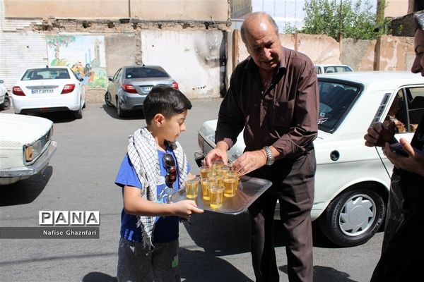 برپایی موکب دانش‌آموزی و فرهنگیان به‌مناسبت عید غدیر در شیراز