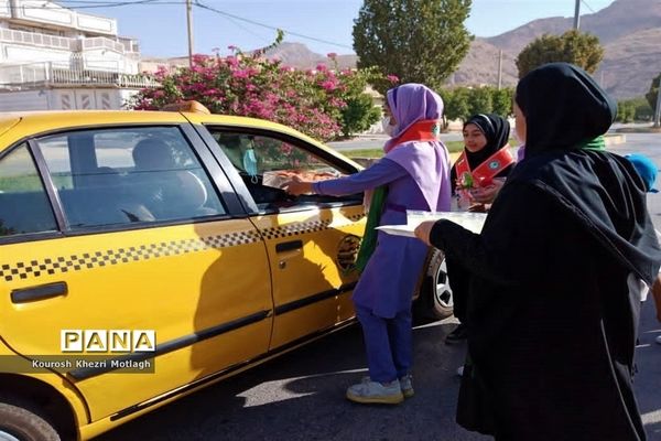 برپایی موکب دانش‌آموزی جشن غدیر در مدارس کازرون