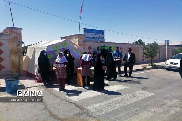 برپایی موکب دانش‌آموزی جشن غدیر در مدارس کازرون