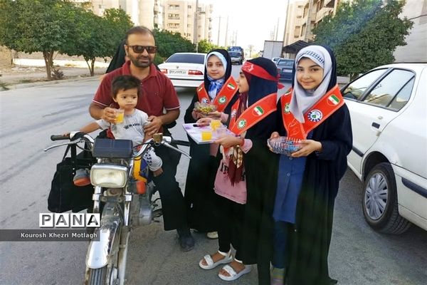 برپایی موکب دانش‌آموزی جشن غدیر در مدارس کازرون