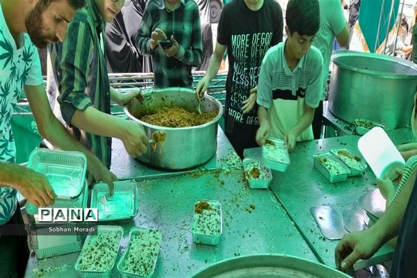پخش 2500 غذا به مهمانان حضرت علی (ع) در شهرستان قرچک